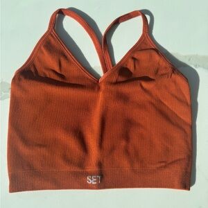 SET ACTIVE | SCULPTFLEX® RIBBED V BRA - VINTAGE